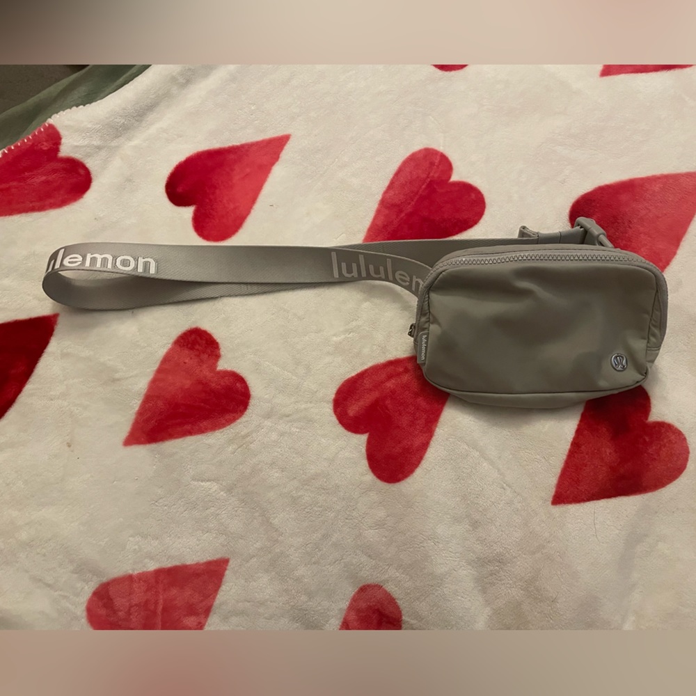 Grey lululemon belt bag